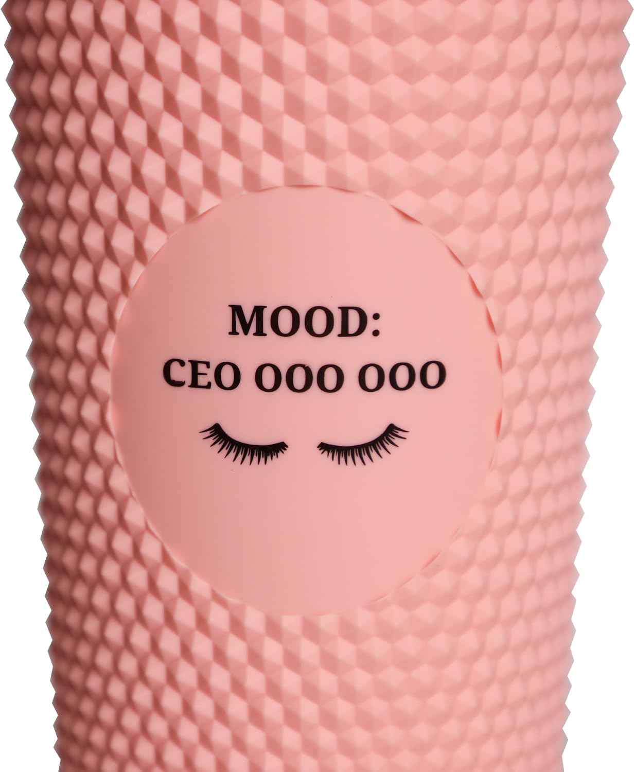 24oz Studded Tumblers | Insulated Double Wall | With Screw on Lid and Straw | Cold Beverage | Hand Wash | Mint Green, Focused & Fabulous