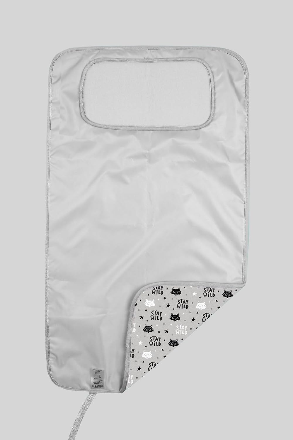 Portable Changing Pad, Soft Padded Waterproof Baby Changing Mat for Diaper Bag, Foldable & Wipe Clean, 27.5"×15.8", Compact Travel Mat for Newborns, Elephant Design, Made in Turkey