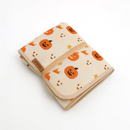 Portable Changing Pad, Soft Padded Waterproof Baby Changing Mat for Diaper Bag, Foldable & Wipe Clean, 27.5"×15.8", Compact Travel Mat for Newborns, Elephant Design, Made in Turkey