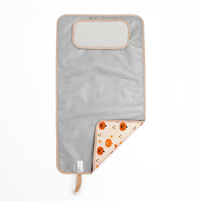 Portable Changing Pad, Soft Padded Waterproof Baby Changing Mat for Diaper Bag, Foldable & Wipe Clean, 27.5"×15.8", Compact Travel Mat for Newborns, Elephant Design, Made in Turkey