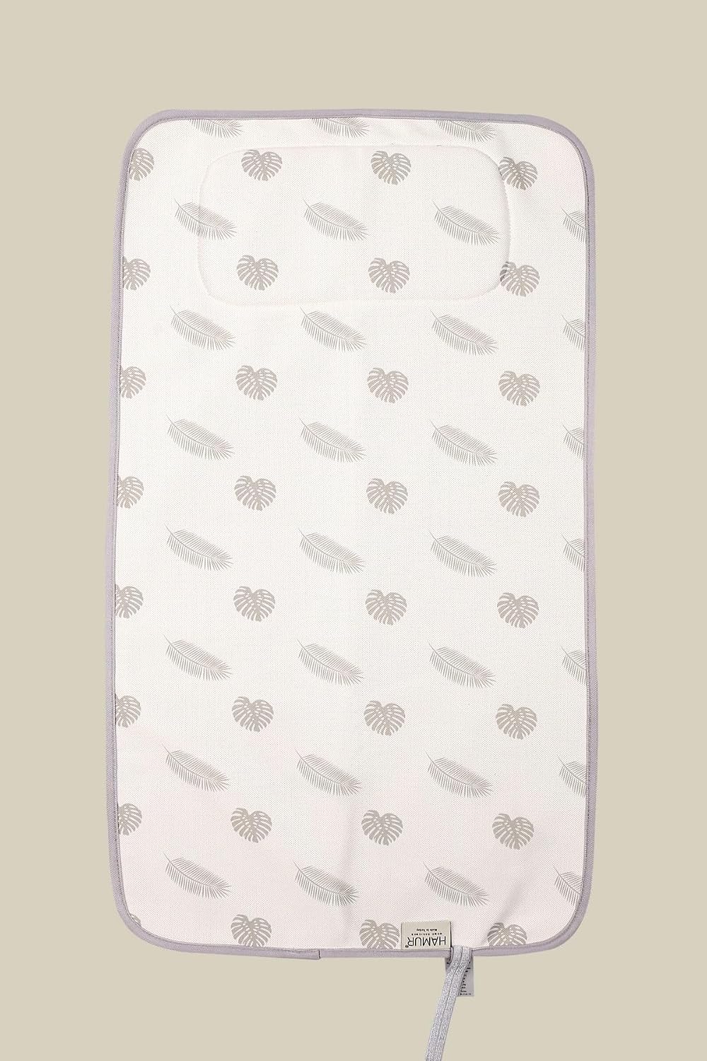 Portable Changing Pad, Soft Padded Waterproof Baby Changing Mat for Diaper Bag, Foldable & Wipe Clean, 27.5"×15.8", Compact Travel Mat for Newborns, Elephant Design, Made in Turkey