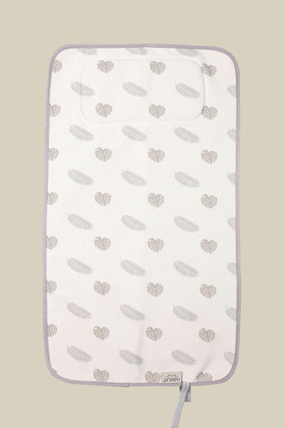 Portable Changing Pad, Soft Padded Waterproof Baby Changing Mat for Diaper Bag, Foldable & Wipe Clean, 27.5"×15.8", Compact Travel Mat for Newborns, Elephant Design, Made in Turkey
