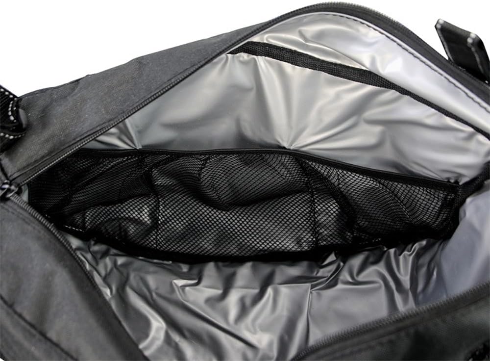 Insulated Stroller Organizer, Side Sling Stroller Saddle Bag, Black - Premium Insulated and Durable Gray Film Lining