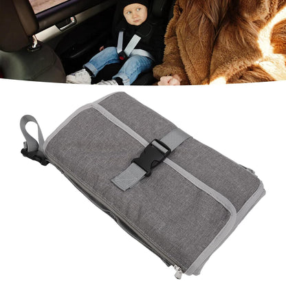 Detachable Change Pad, Portable Travel Diaper Changing Station, Oxford Cloth with Shoulder Strap and Multiple Pockets, Lightweight Travel Change Pad for On Go