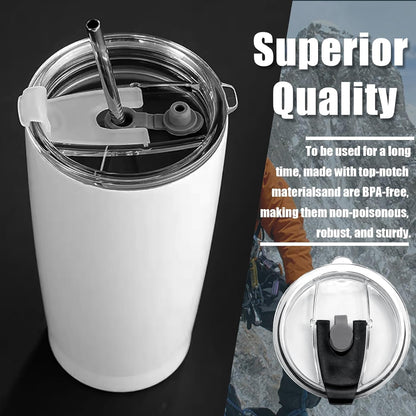 2 Pcs Black 20oz Tumbler Flip Lid | Plastic Cups Lids, Water Bottle Lid Replacement, Spill Proof, For Travel Cup Mug Bottle