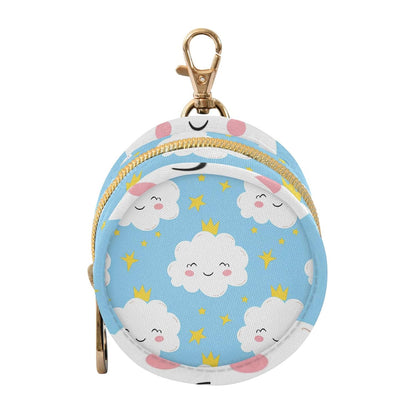 Cute White Clouds Baby Pacifier Holder Case, Dustproof Portable Storage Box for Diaper Bag Purse, Pacifier Storage Container for Boys & Girls