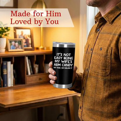 AVERXO Retirement Gifts for Men, Funny 20oz Tumbler for Husband Dad Grandpa | Retirement Tumbler, Employee Appreciation Gifts for Men, Appreciation Gifts for Coworkers, Tumbler with Lid and Straw