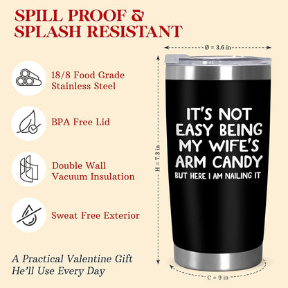 AVERXO Retirement Gifts for Men, Funny 20oz Tumbler for Husband Dad Grandpa | Retirement Tumbler, Employee Appreciation Gifts for Men, Appreciation Gifts for Coworkers, Tumbler with Lid and Straw