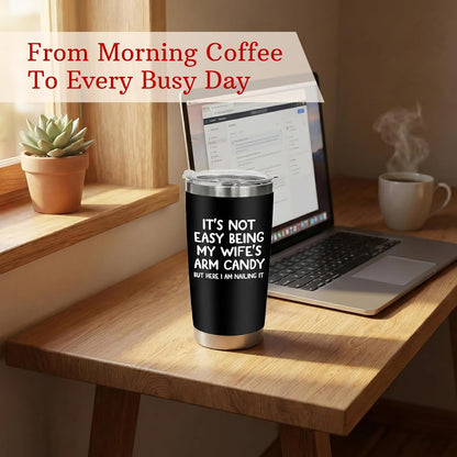 AVERXO Retirement Gifts for Men, Funny 20oz Tumbler for Husband Dad Grandpa | Retirement Tumbler, Employee Appreciation Gifts for Men, Appreciation Gifts for Coworkers, Tumbler with Lid and Straw