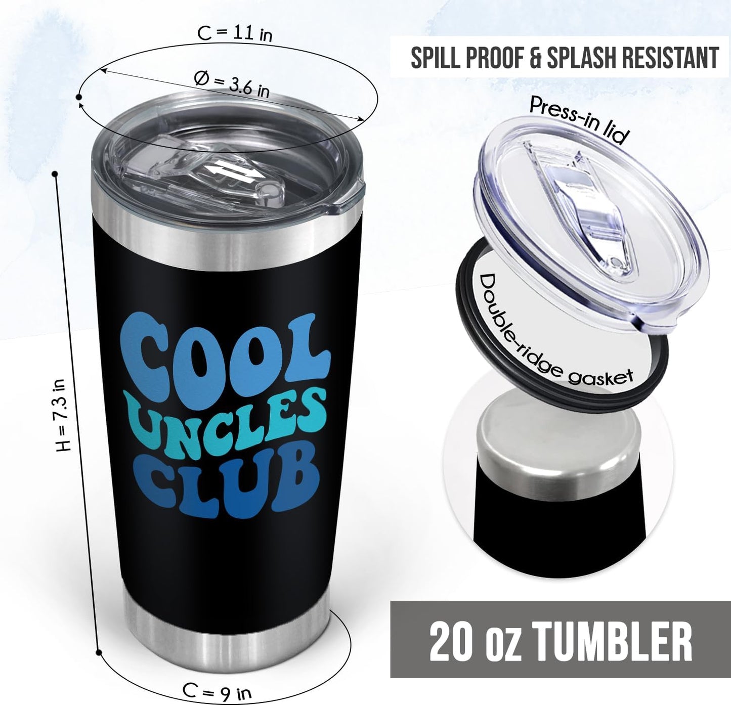 AVERXO Retirement Gifts for Men, Funny 20oz Tumbler for Husband Dad Grandpa | Retirement Tumbler, Employee Appreciation Gifts for Men, Appreciation Gifts for Coworkers, Tumbler with Lid and Straw