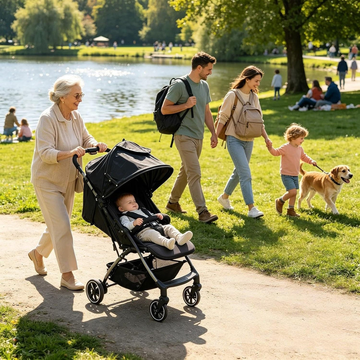 Stroller Canopy - Universal Foldable UV Protection Prams Shade