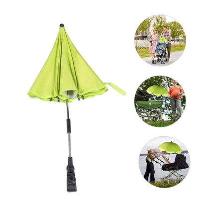 Adjustable Baby Stroller Umbrella Clip-on Sunshade High UPF 50 Protects Against Rays Suitable for Pushchair Bike
