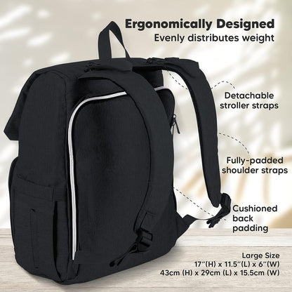 Portable Diaper Changing Pad and Diaper Bag Backpack - Waterproof Foldable Baby Changing Mat - Waterproof Multi Function Baby Travel Bags - Diaper Changing Station- Travel Diaper Change Pad