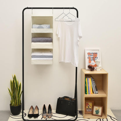 Bundle of 1-Pack Hanging Organizer with Pockets & 1-Pack Closet Hanging Shelves