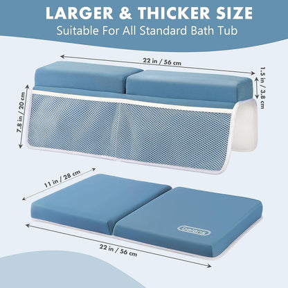 Bath Kneeler and Elbow Rest Pad Set, 1.5-Inch Thick Memory Foam Pads