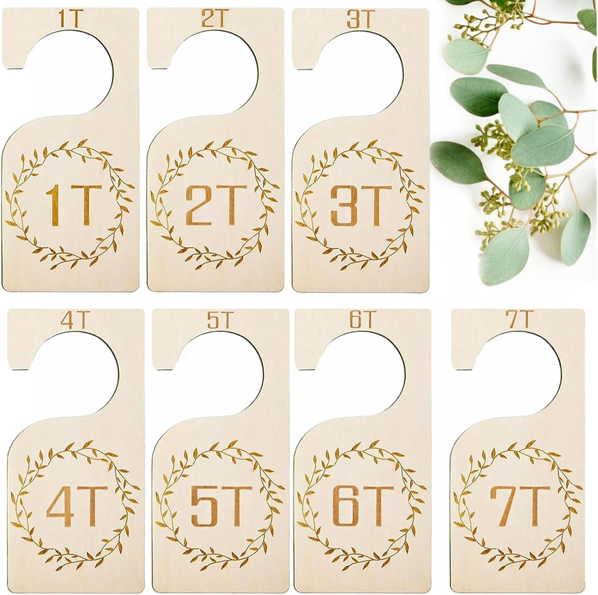7Pcs Baby Closet Dividers, Newborn Clothes Organizer for Closet