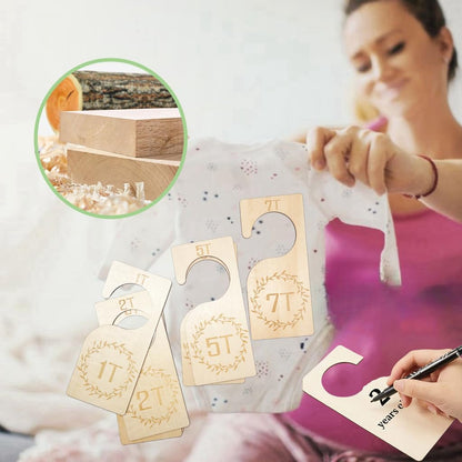 7Pcs Baby Closet Dividers, Newborn Clothes Organizer for Closet