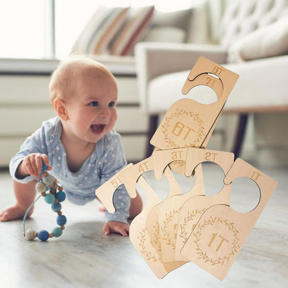 7Pcs Baby Closet Dividers, Newborn Clothes Organizer for Closet