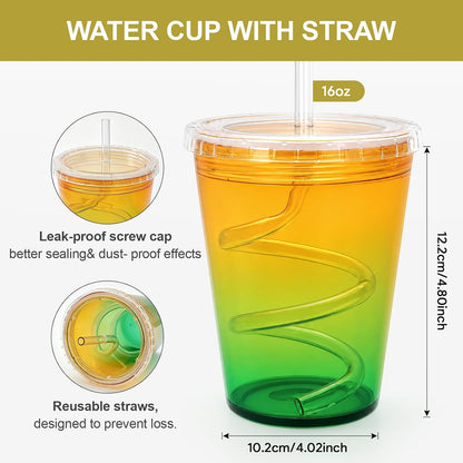 Tumbler with Lid and Straw 24 oz, double walled Iced Coffee Cup | Reusable, Ideal for Cold Drinks, Smoothie, Tea, Office Daily Use, Fit in Cupholder, BPA Free