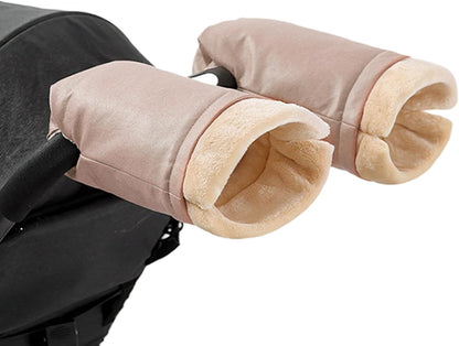 Stroller Muff Windproof Warm Fleece Liner Pram Accessories Gloves for Parents Caregivers Women Outdoor Walking Travel