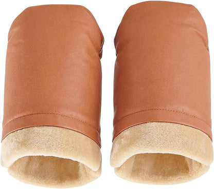Stroller Muff Windproof Warm Fleece Liner Pram Accessories Gloves for Parents Caregivers Women Outdoor Walking Travel