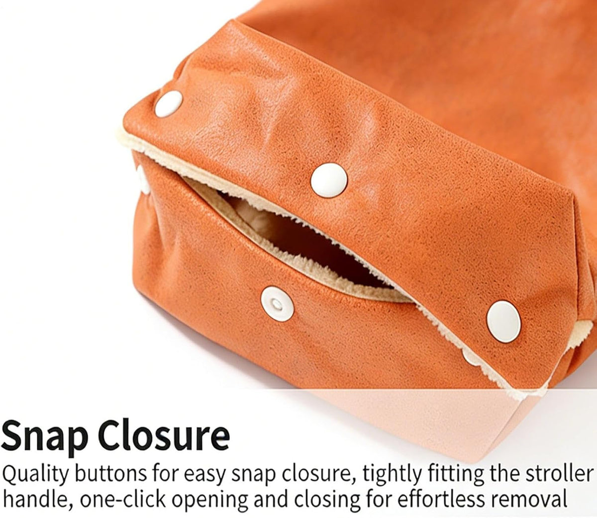 Stroller Muff Windproof Warm Fleece Liner Pram Accessories Gloves for Parents Caregivers Women Outdoor Walking Travel