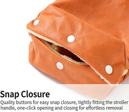 Stroller Muff Windproof Warm Fleece Liner Pram Accessories Gloves for Parents Caregivers Women Outdoor Walking Travel