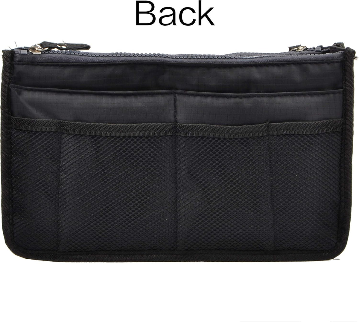 Updated Purse Handbag Organizer Insert Liner Bag in Bag 13 Pockets Beige Dot Small
