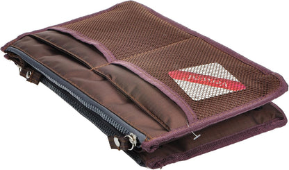 Updated Purse Handbag Organizer Insert Liner Bag in Bag 13 Pockets Beige Dot Small