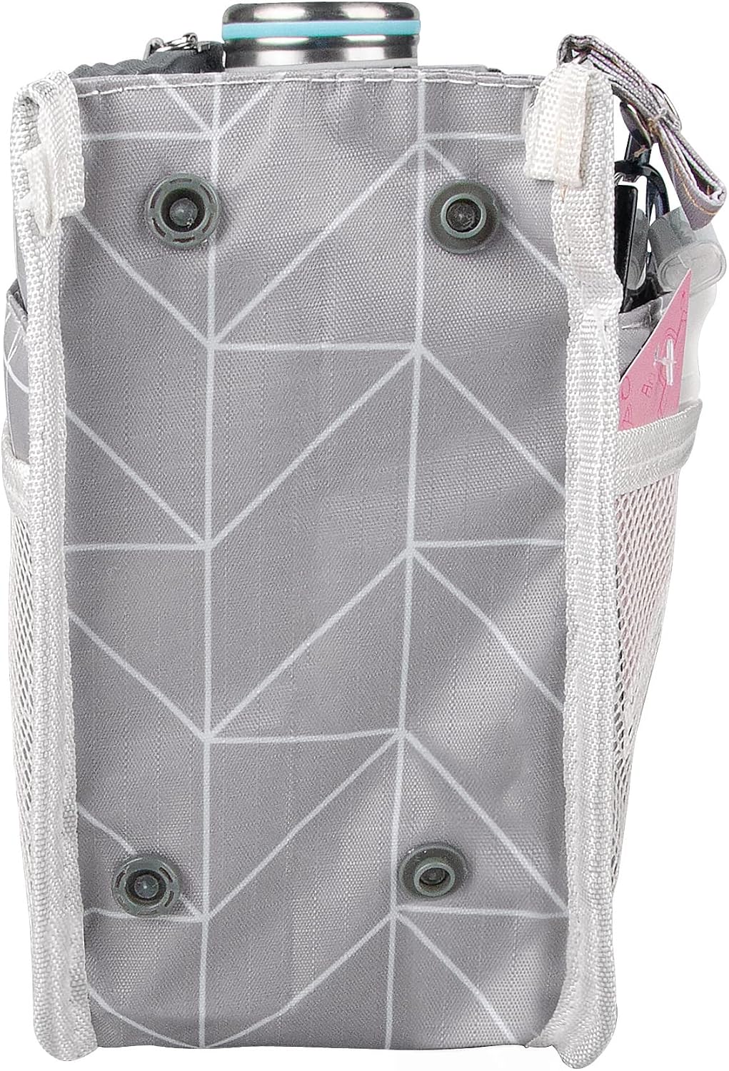 Updated Purse Handbag Organizer Insert Liner Bag in Bag 13 Pockets Beige Dot Small