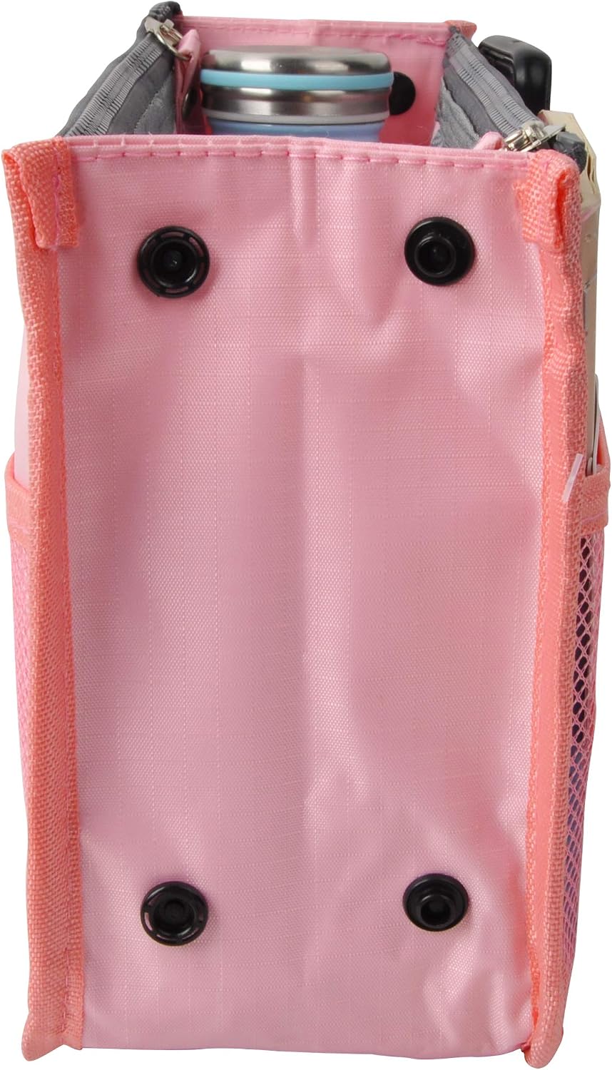 Updated Purse Handbag Organizer Insert Liner Bag in Bag 13 Pockets Beige Dot Small