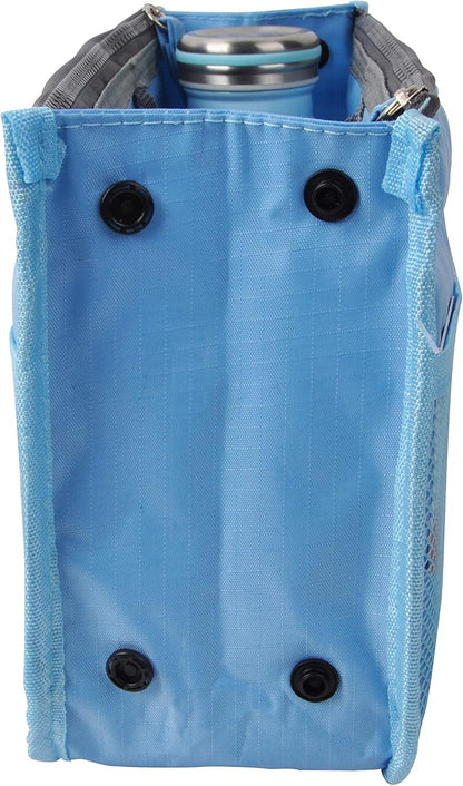 Updated Purse Handbag Organizer Insert Liner Bag in Bag 13 Pockets Beige Dot Small