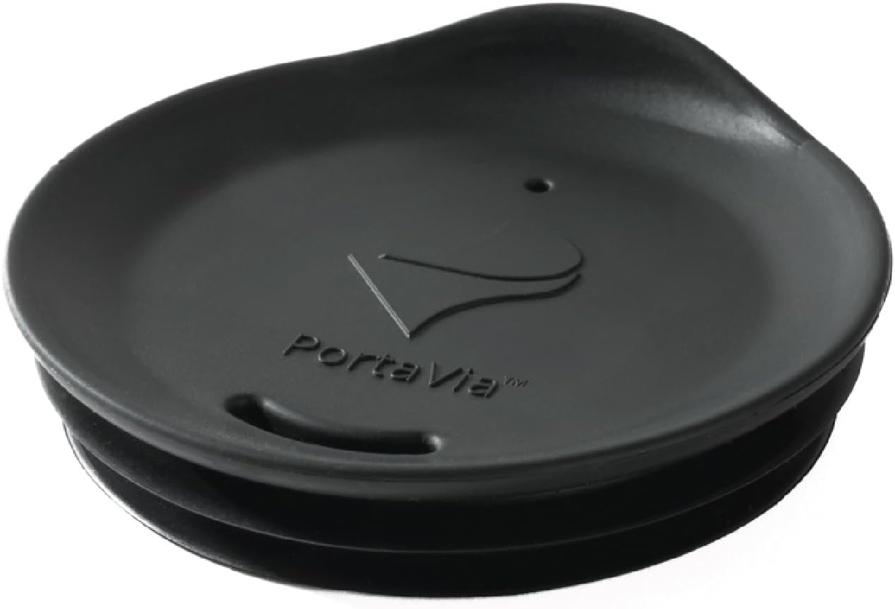 Reusable, Dishwasher-Safe Silicone Lid for Coffee Cups and Mugs | Take Your Favorite Cup/Mug/Tumbler To-Go - This Lid fits drinkware with 3” to 3¼” Inside Diameter - Medium Size, Black