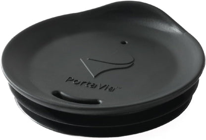 Reusable, Dishwasher-Safe Silicone Lid for Coffee Cups and Mugs | Take Your Favorite Cup/Mug/Tumbler To-Go - This Lid fits drinkware with 3” to 3¼” Inside Diameter - Medium Size, Black