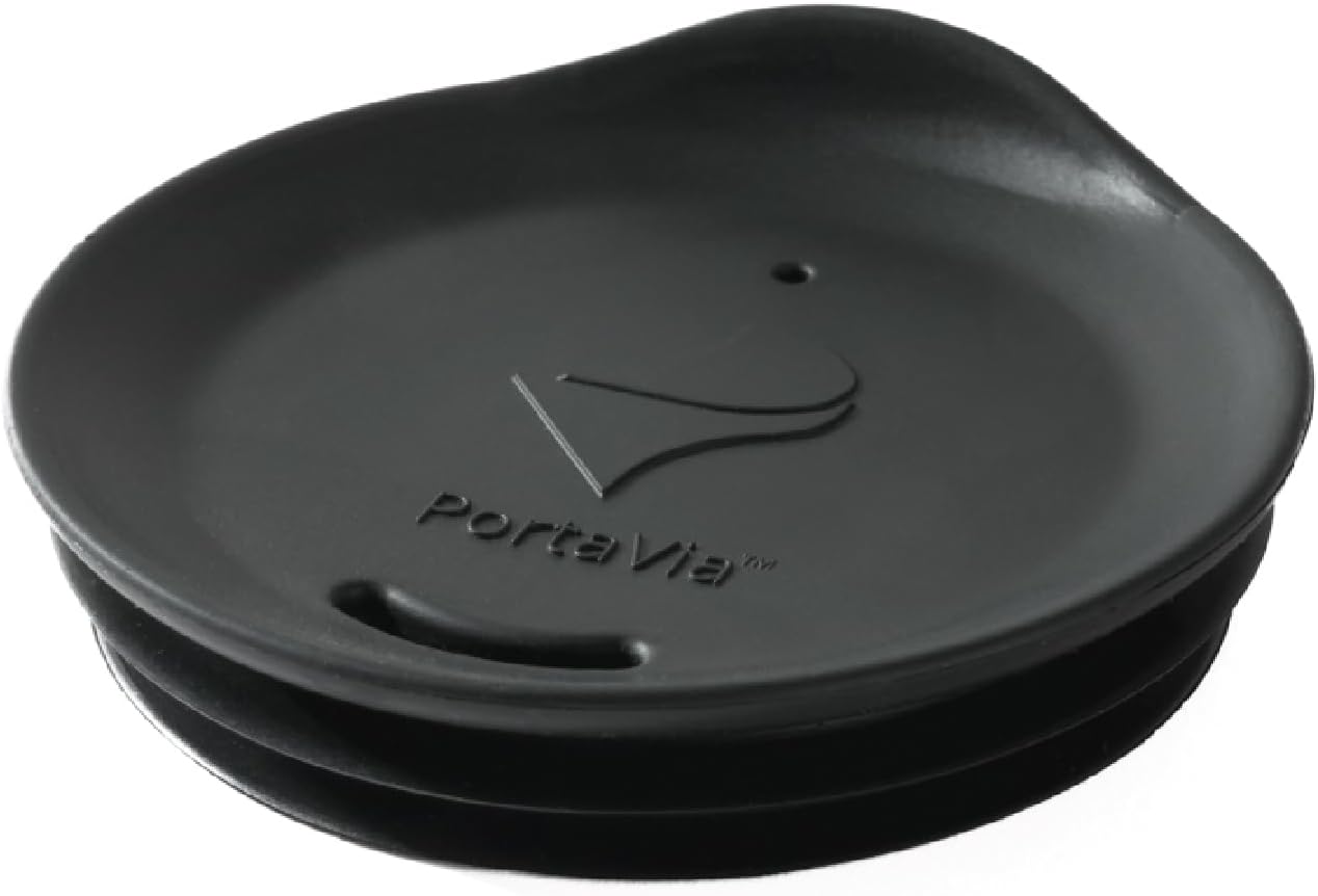 Reusable, Dishwasher-Safe Silicone Lid for Coffee Cups and Mugs | Take Your Favorite Cup/Mug/Tumbler To-Go - This Lid fits drinkware with 3” to 3¼” Inside Diameter - Medium Size, Black