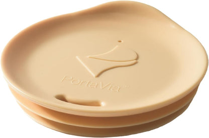 Reusable, Dishwasher-Safe Silicone Lid for Coffee Cups and Mugs | Take Your Favorite Cup/Mug/Tumbler To-Go - This Lid fits drinkware with 3” to 3¼” Inside Diameter - Medium Size, Black