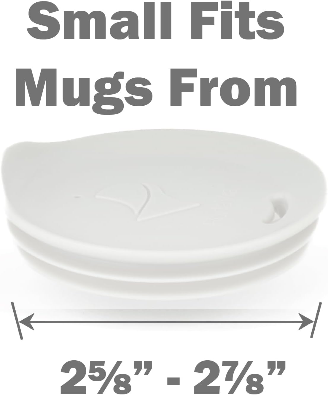 Reusable, Dishwasher-Safe Silicone Lid for Coffee Cups and Mugs | Take Your Favorite Cup/Mug/Tumbler To-Go - This Lid fits drinkware with 3” to 3¼” Inside Diameter - Medium Size, Black