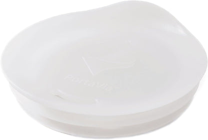 Reusable, Dishwasher-Safe Silicone Lid for Coffee Cups and Mugs | Take Your Favorite Cup/Mug/Tumbler To-Go - This Lid fits drinkware with 3” to 3¼” Inside Diameter - Medium Size, Black
