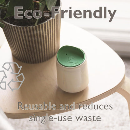 Reusable, Dishwasher-Safe Silicone Lid for Coffee Cups and Mugs | Take Your Favorite Cup/Mug/Tumbler To-Go - This Lid fits drinkware with 3” to 3¼” Inside Diameter - Medium Size, Black