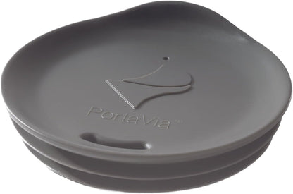 Reusable, Dishwasher-Safe Silicone Lid for Coffee Cups and Mugs | Take Your Favorite Cup/Mug/Tumbler To-Go - This Lid fits drinkware with 3” to 3¼” Inside Diameter - Medium Size, Black