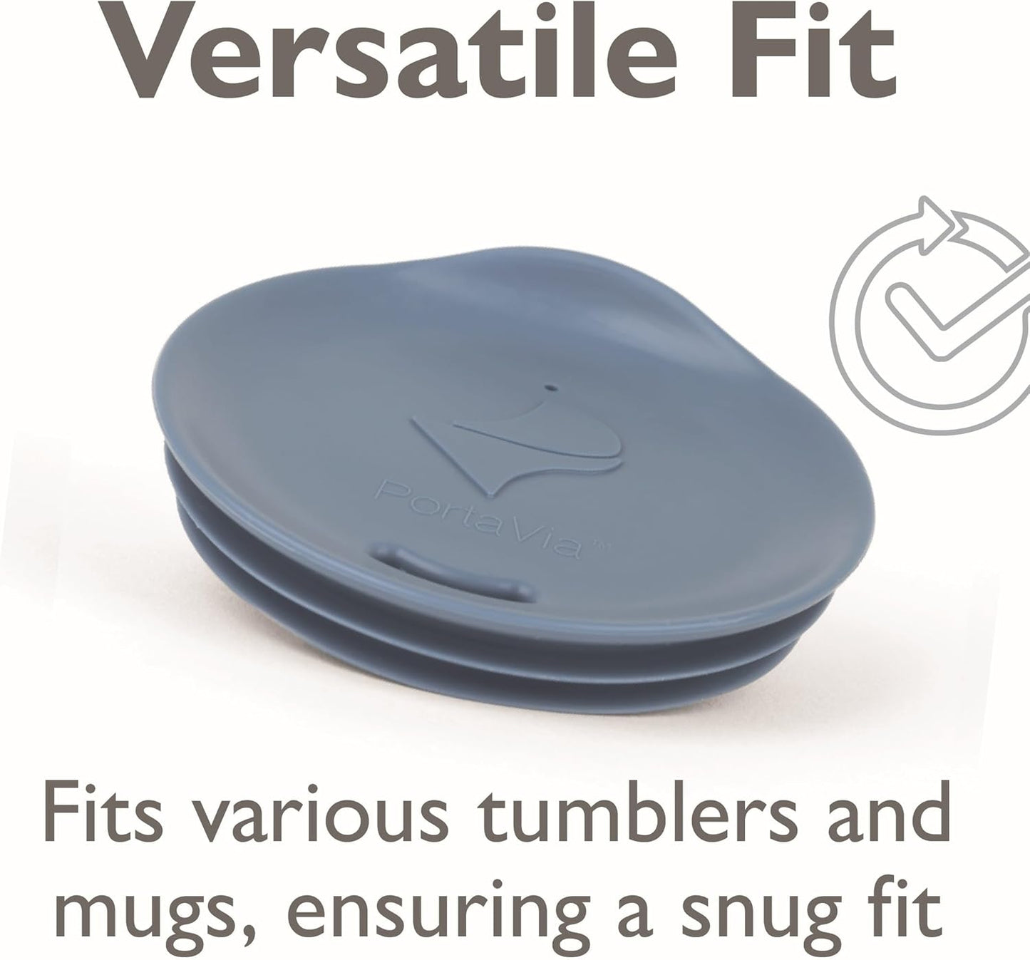 Reusable, Dishwasher-Safe Silicone Lid for Coffee Cups and Mugs | Take Your Favorite Cup/Mug/Tumbler To-Go - This Lid fits drinkware with 3” to 3¼” Inside Diameter - Medium Size, Black
