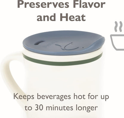 Reusable, Dishwasher-Safe Silicone Lid for Coffee Cups and Mugs | Take Your Favorite Cup/Mug/Tumbler To-Go - This Lid fits drinkware with 3” to 3¼” Inside Diameter - Medium Size, Black