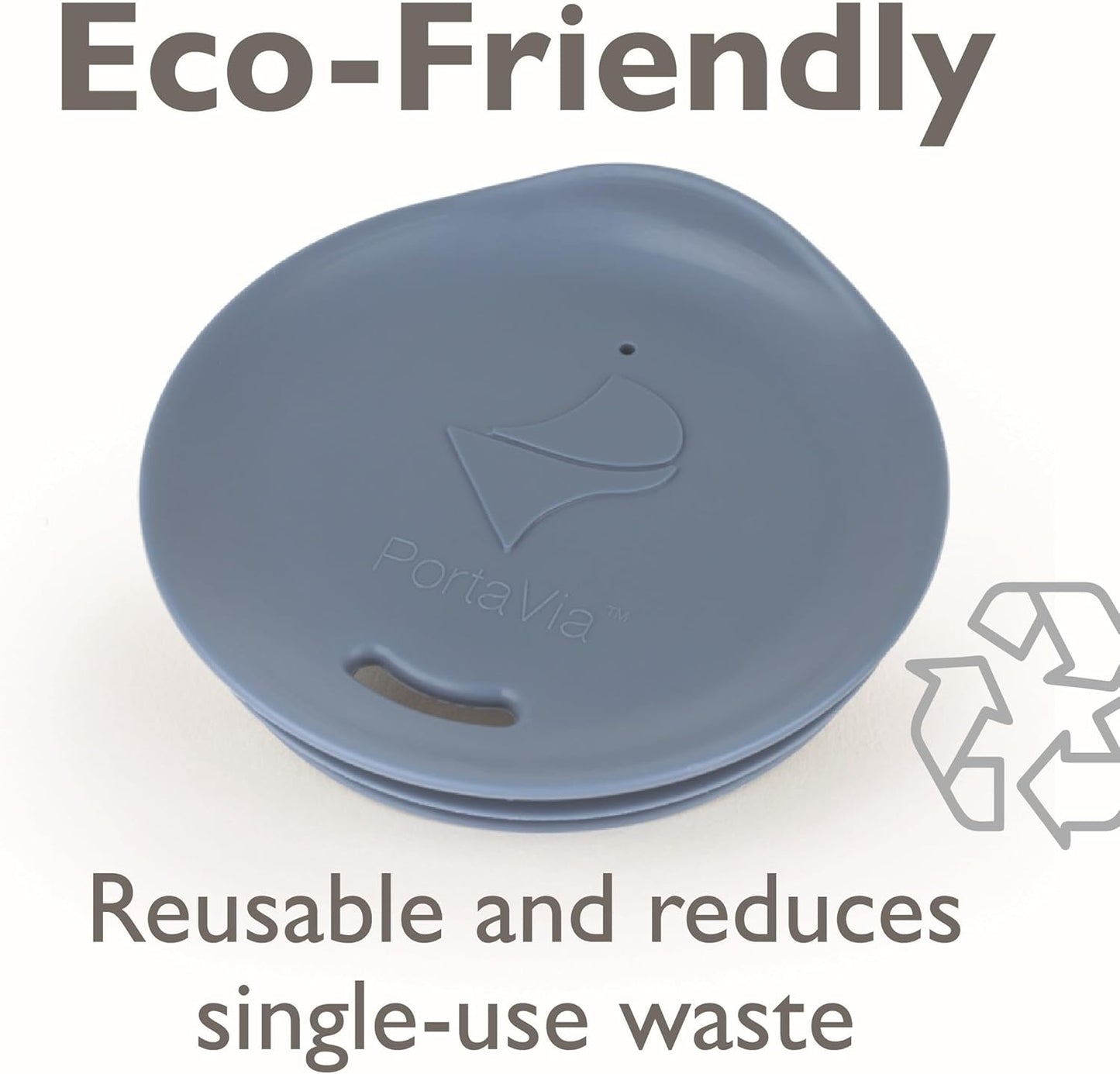 Reusable, Dishwasher-Safe Silicone Lid for Coffee Cups and Mugs | Take Your Favorite Cup/Mug/Tumbler To-Go - This Lid fits drinkware with 3” to 3¼” Inside Diameter - Medium Size, Black