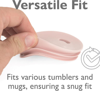 Reusable, Dishwasher-Safe Silicone Lid for Coffee Cups and Mugs | Take Your Favorite Cup/Mug/Tumbler To-Go - This Lid fits drinkware with 3” to 3¼” Inside Diameter - Medium Size, Black
