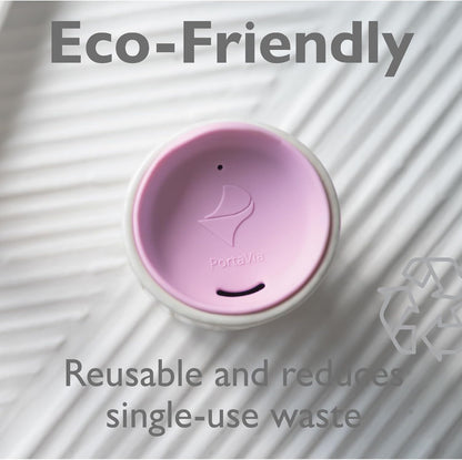 Reusable, Dishwasher-Safe Silicone Lid for Coffee Cups and Mugs | Take Your Favorite Cup/Mug/Tumbler To-Go - This Lid fits drinkware with 3” to 3¼” Inside Diameter - Medium Size, Black