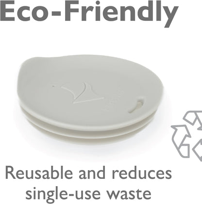 Reusable, Dishwasher-Safe Silicone Lid for Coffee Cups and Mugs | Take Your Favorite Cup/Mug/Tumbler To-Go - This Lid fits drinkware with 3” to 3¼” Inside Diameter - Medium Size, Black