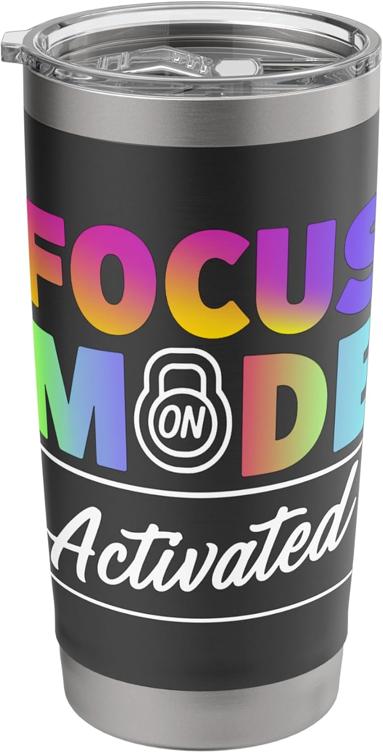 Activated Focus Mode Rainbow Art Stainless Steel Insulated Tumbler