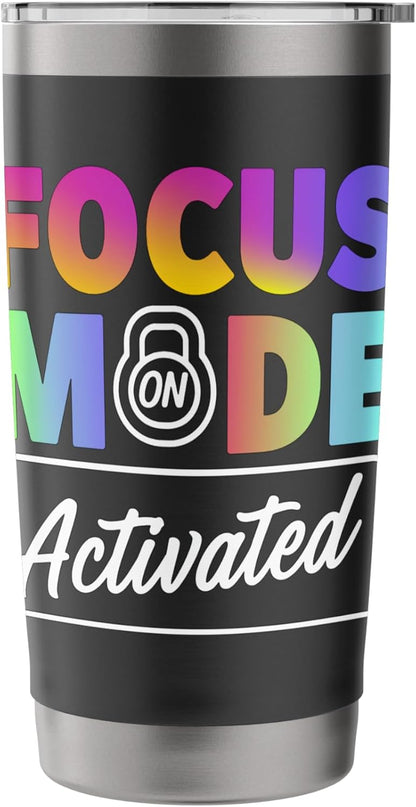 Activated Focus Mode Rainbow Art Stainless Steel Insulated Tumbler