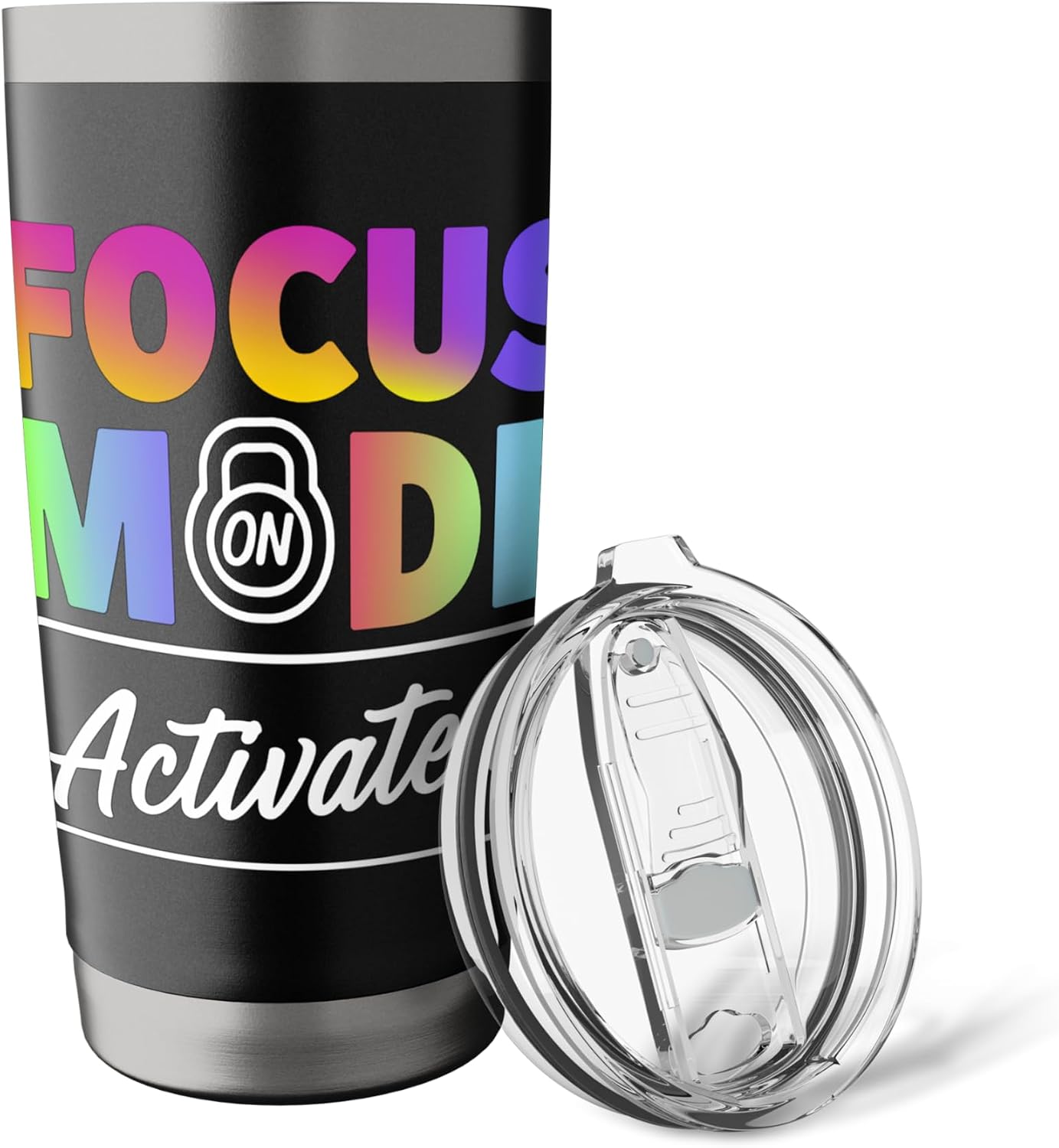 Activated Focus Mode Rainbow Art Stainless Steel Insulated Tumbler
