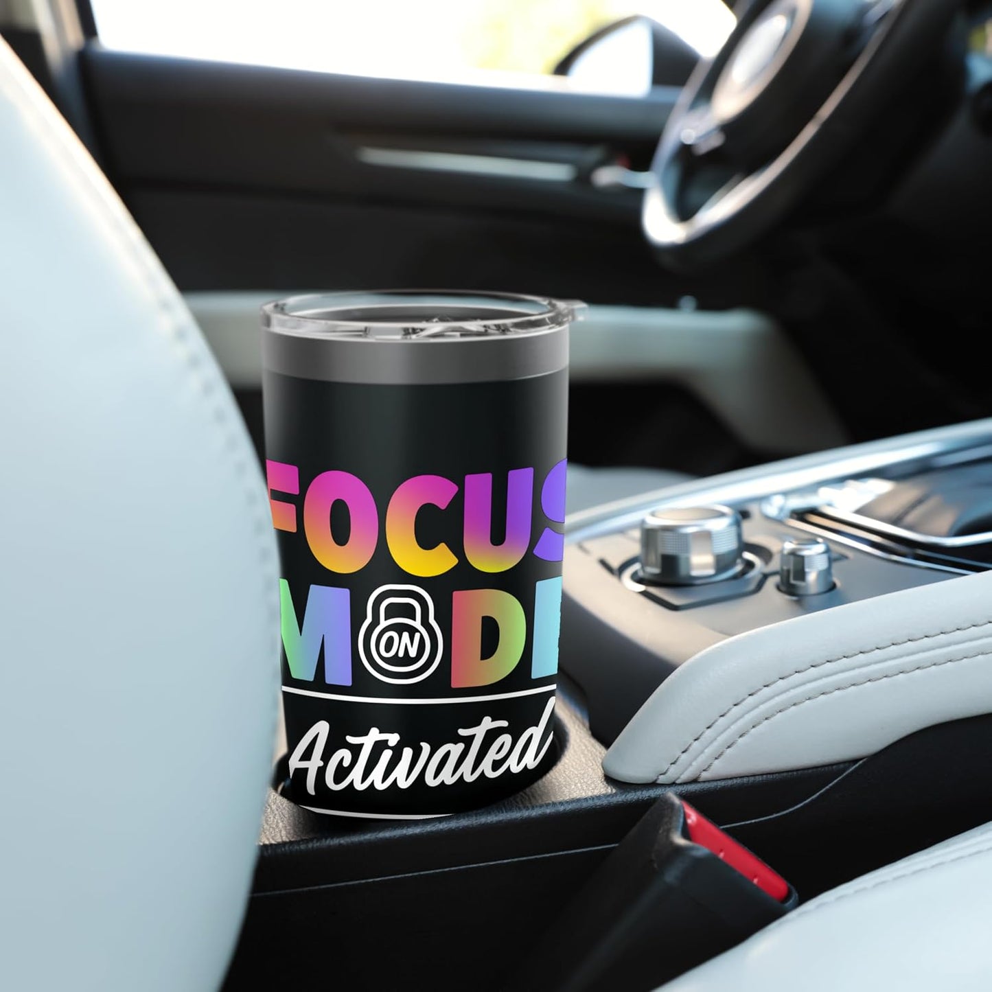 Activated Focus Mode Rainbow Art Stainless Steel Insulated Tumbler